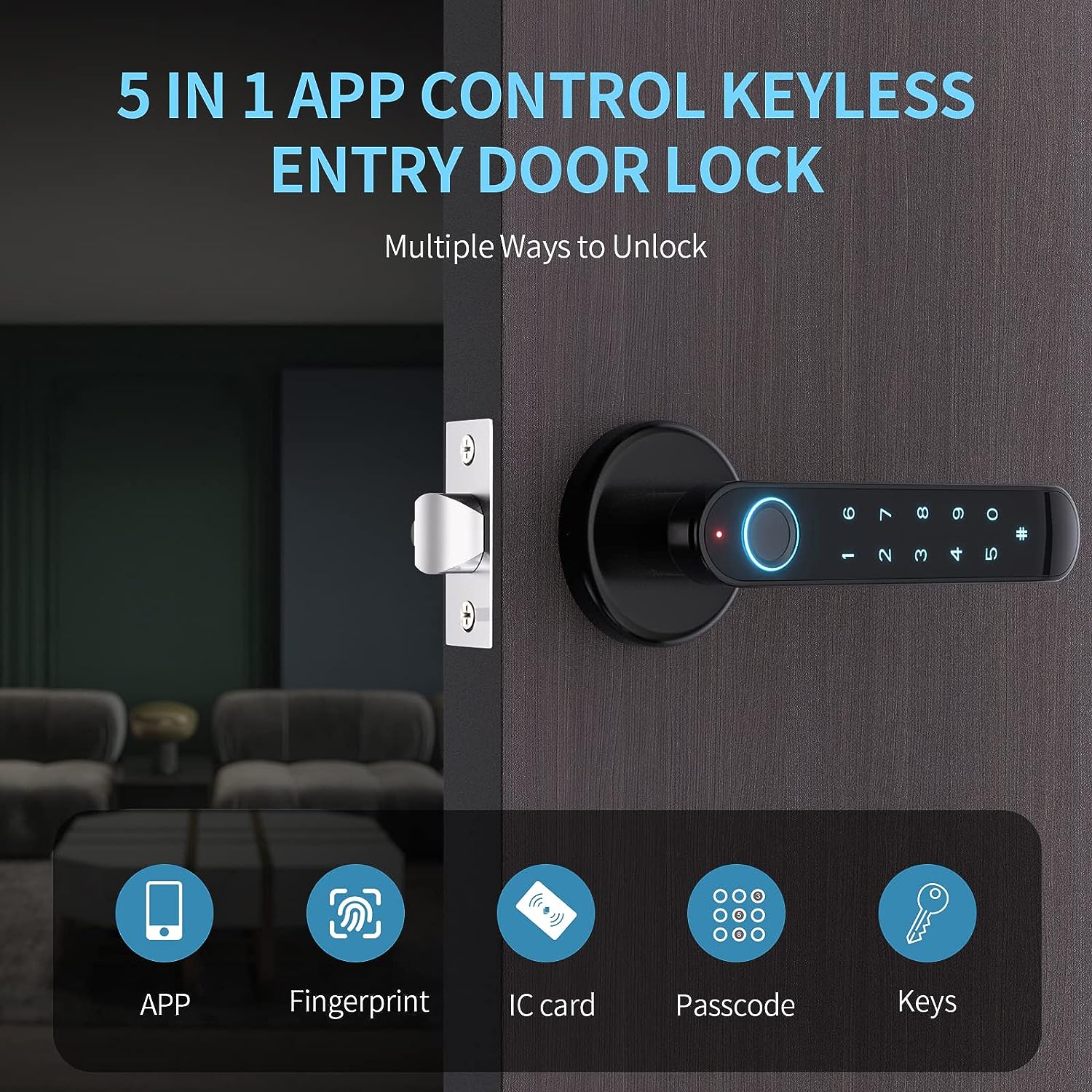 Smart door locks
              Keyless entry locks
              Home security technology 